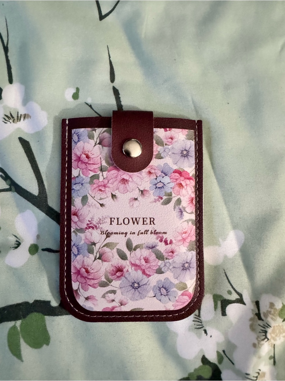 Floral Card Holder Wallet in Pink and Purple-Perfect for a thoughtful gift🎁💐